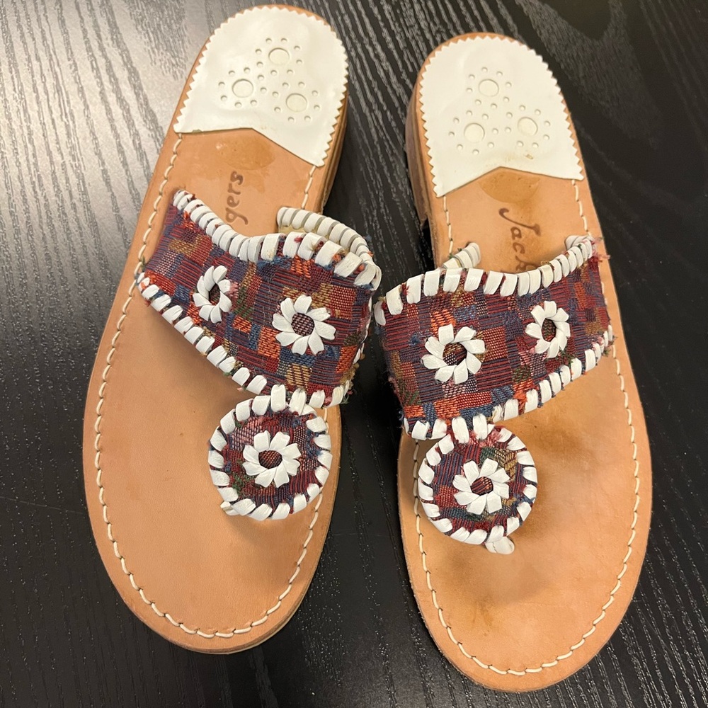 Jack Rogers Classic Jacks Flat Sandal Unique print